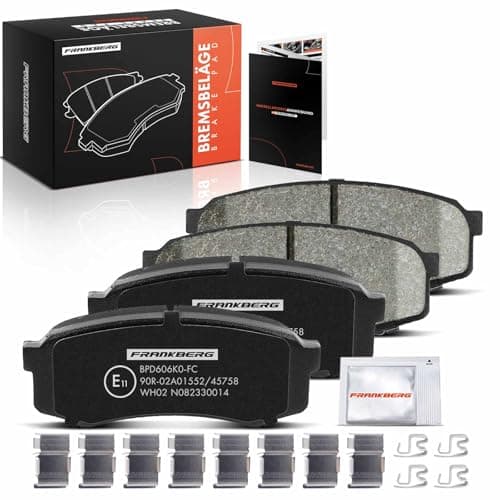 Image of Frankberg Brake Pad Set incl. 4x Pads Rear Compatible with Pajero IV V8W V9W Land Cruiser Prado J15 Land Cruiser 90 J9 Replace# 4605A458, 0446660140