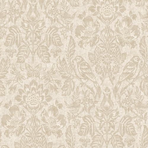 Image of Hawthorn Meadow Woodland Themed Nature Inspired Textured Blown Vinyl Durable Wallpaper Perfect for Living Rooms, Feature Walls or Stunning Bedrooms Neutral Holden 76002