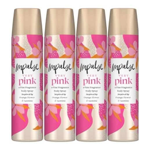 Image of Very Pink Body Spray for Women, 75ml – Pack of 4 Elegant Floral Blend with Lily of the Valley, Pink Orchid & Lotus Blossom for a Graceful, Long-Lasting Scent