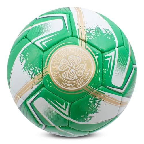 Image of Hy-Pro Officially Licensed Celtic F.C. Football – Size 1, Turbine Design, Celtic Merchandise, The Bhoys, Training, Match, Collectible For Kids and Adults