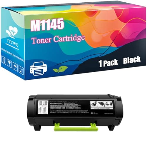 Image of M1145 Toner Cartridge Compatible for Lexmark M1145 XM1145 Printers, High Yield 5000 Pages, Clear Printing with Chip (Black)