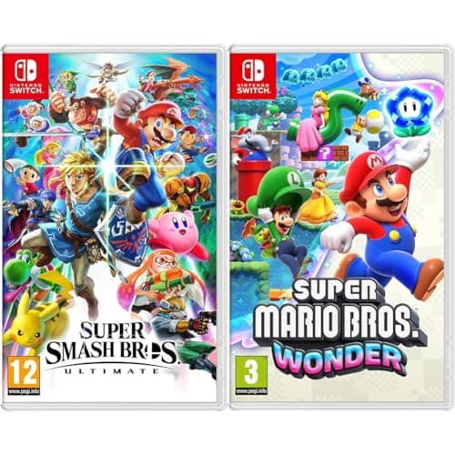 Image of Super Smash Bros - Ultimate (Nintendo Switch) & Super Mario Bros. Wonder (Nintendo Switch)