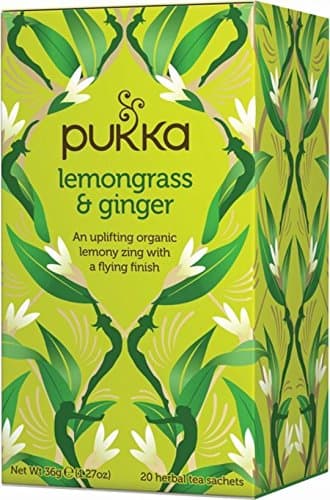 Image of Pukka Herbal AYURVEDA Organic Lemongrass & Ginger Tea 20bags (Pack of 3)