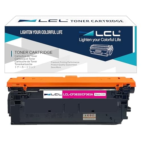 Image of LCL Remanufactured Toner Cartridge 508X 508A CF363A CF363X 9500 pages (1 Magenta) Replacement for HP M553 Printer M577 Printer Color LaserJet Enterprise M552dn M553dn M553n M553x M577c