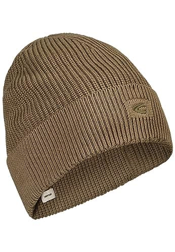 Image of camel active Mens Beanie Hat, Dark Green, One Size