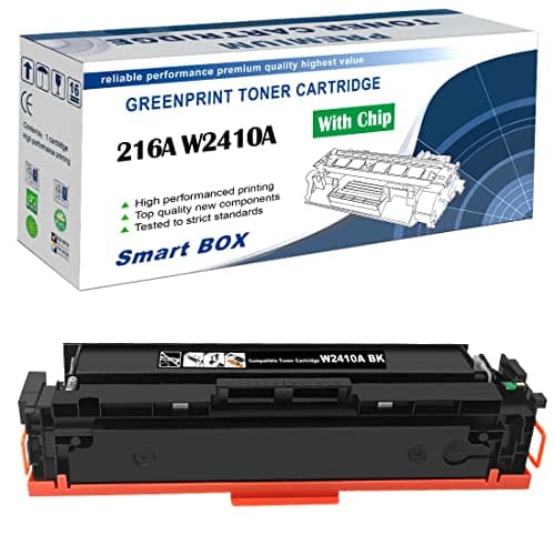 Image of GREENPRINT W2410A 216A [ with Chip ] Compatible Toner Cartridge 1050 Pages Black for H P Color Laserjet Pro Printers M155 M155a M155nw MFP M182 M183 M182n M182nw M183fw Packaging May Vary