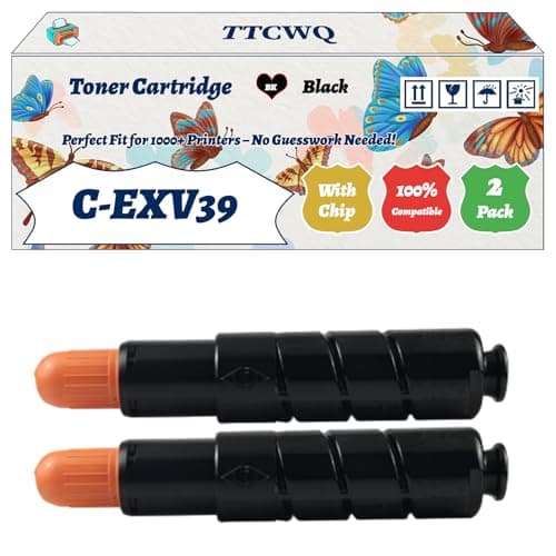 Image of Compatible for Canon C-EXV39 Toner Cartridge Work for Canon IR-4035i IR-4225i IR-4235 IR-4025i Printers, with Chip, High Yield 30000 Pages, High-Definition Printing (2-Pack Black)