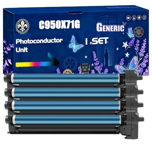 Image of C950X71G Photoconductor Unit Compatible for Lexmark C950de X950de X952de X954de Printers, Black High Yield 80000 Pages Printer Accessories (4-Pack BK/C/M/Y)