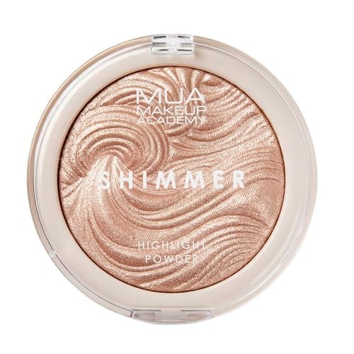 Image of MUA Makeup Academy Shimmer Highlighter Powder, Radiant Cashmere - Highly Pigmented Glow Finish, 8 g