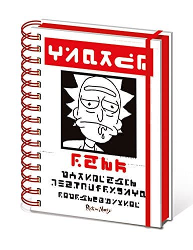 Image of empireposter Rick and Morty - Wanted - Official Licensed Notebook in Handy A5 Format - Size 15 x 21 cm Lined 160 Pages