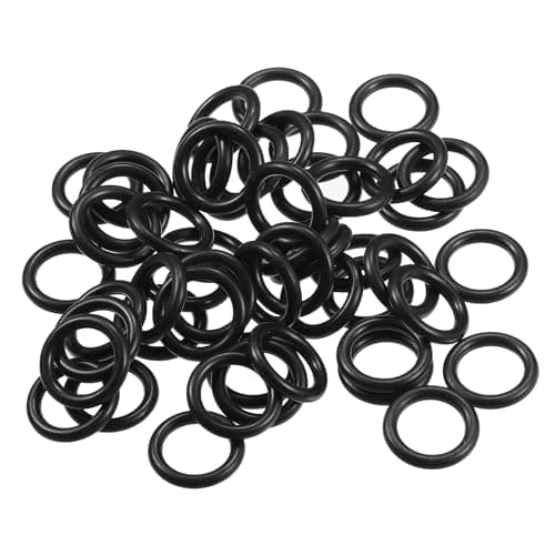 Image of Partuto 50 Pcs 9mm ID x 2mm CS Universal Car O Ring Seal Gasket - Car - Faucet Repair Trucks Suvs Trailer Tube Sealing Waterproof - NBR Rubber Black