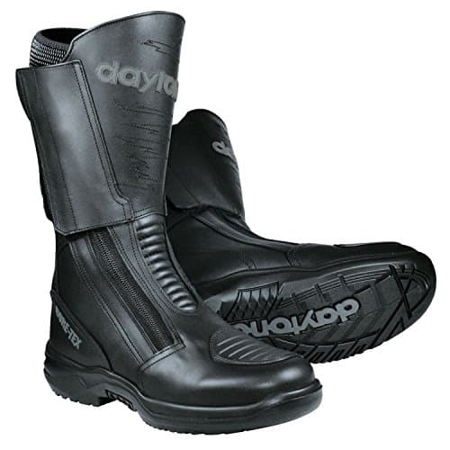 Image of Daytona Traveller GTX Motorcycle Boots Long Black 43 Men's Tourer All Year Round Leather, black, 9 UK