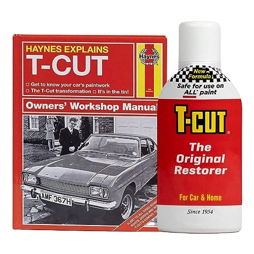 Image of T-Cut Original Colour Restorer 500ml Scratch Remover Car Care Cleaning, brings back the original colour and lustre in minutes plus FREE T-Cut Haynes Manual