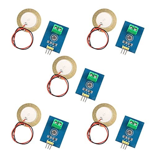 Image of Jopto 5PCS Analog Ceramic Piezo Vibration Sensor Module 3.3V 5V Analog Output Supplies Sensors Analog Piezoelectricity Controller Electronic Components Compatible with Arduino DIY Kit