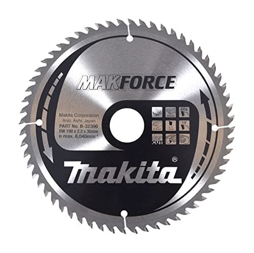 Image of Makita B-32390 MAKFORCE TCT Saw Blade 190x15.88x40T