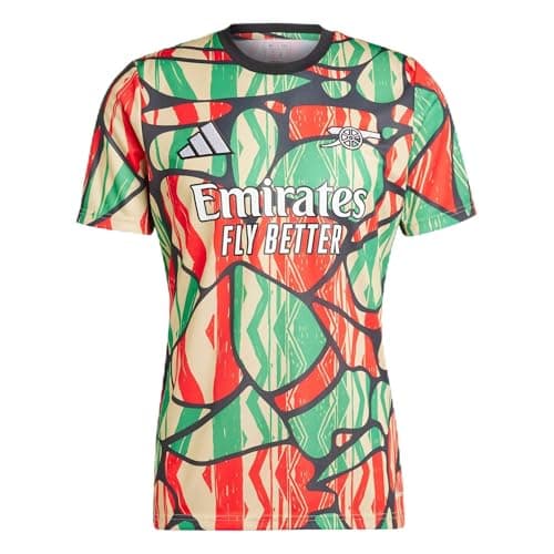 Image of adidas Mens Champions League Team Soccer Jersey, Arsenal Red, Small
