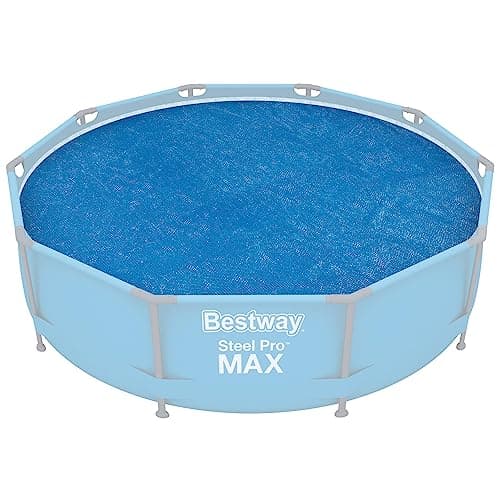 Image of Bestway BW58241 10 feet Steel Pro Frame, Solar Swimming Pool Cover, Blue
