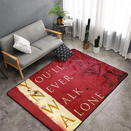 Image of Large Area Rug Dining Room Living Room Bedroom Carpet Non-Skid Soft Floor Carpet Machine Washable Rug 5' x 3' (Premier Soccer)