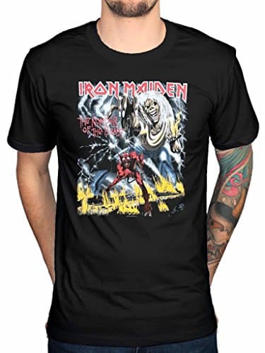 Image of Iron Maiden Men Number of the Beast Short Sleeve T-Shirt, Black, Large