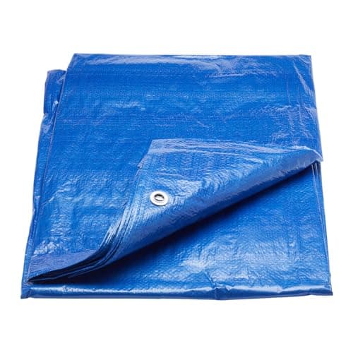 Image of ProDec 12ft x 9ft / 3.7m x 2.7m Multi Purpose Tarpaulin - Waterproof, Weatherproof, Double Laminated, Reinforced Eyelets for Secure Lashing Down, Ideal for Construction, Vehicles, Ground Sheet