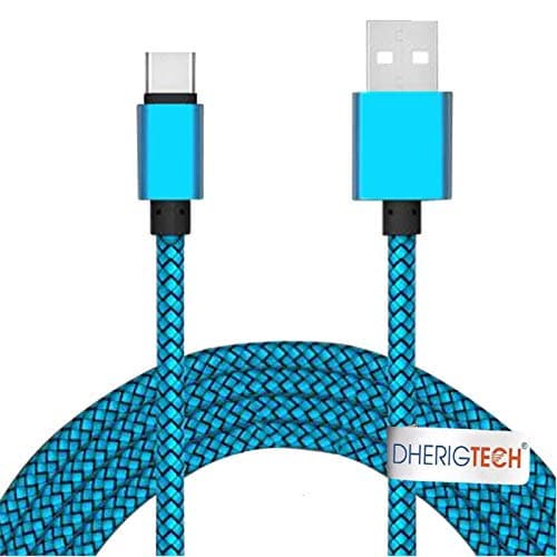 Image of DHERIGTECH USB DATA TRANSFER CABLE FOR Seagate 1 TB Backup Plus Ultra Touch USB-C + USB 3.0 Portable External Hard Drive (White)