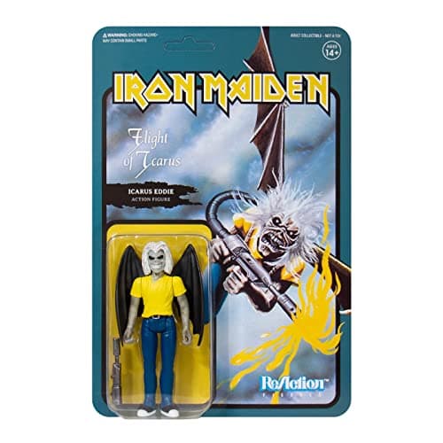 Image of Super7 Iron Maiden ReAction Action Figure Flight of Icarus (Single Art) 10 cm