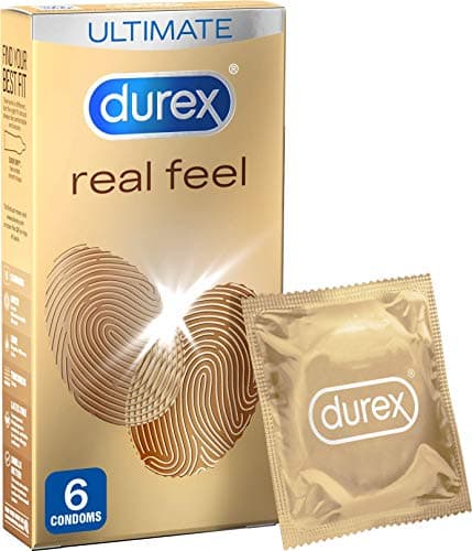 Image of Durex Real Feel Condoms, Pack of 6