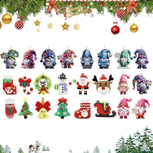 Image of Advent Countdown Calendar | 24 Days Countdown Calendar | Collectible Figurine for Kids Teens Adults Daily Family Activity Holiday School Home
