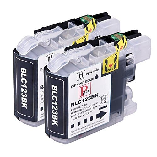 Image of 2 Black PerfectPrint Compatible Ink Cartridge Replace LC-123 for Brother DCP J132W J152W J552DW J752DW J4110DW MFC J650DW J870DW J4410DW J4510DW J4610DW J4710DW J470DW