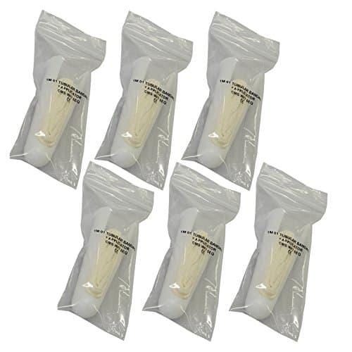 Image of 6 Pack of CMS Tubular Finger Bandage Thick Cotton 1 Metre & Plastic Applicator