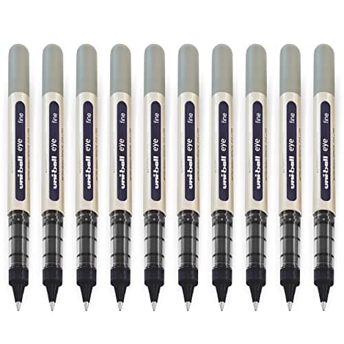 Image of uni-ball EYE - UB-157E Rollerball Pens - 0.7mm Nib - [Pack of 10] - Black Ink