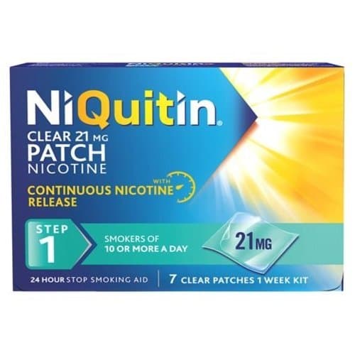 Image of NiQuitin 21mg Clear 24 Hour 7 Patches Step 1 - PACK OF 3 [Personal Care]