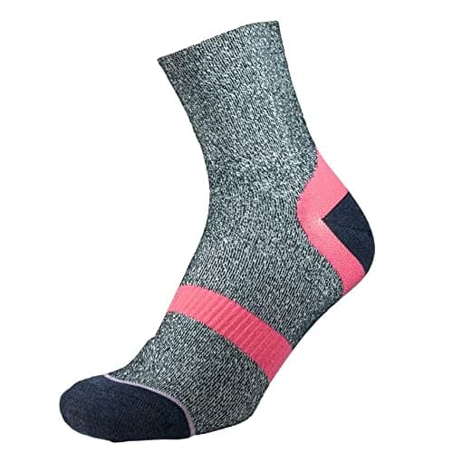 Image of 1000 Mile Approach Repreve Double Layer Sock Navy Marl Mauve LM