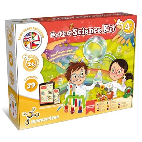 Image of Science4you My First Science Kit for Kids Age 4+, Science Lab Experiments, Art and Crafts Activities, Create Rainbows-STEM Set, Toys, Games, Gifts for Boys & Girls 3 4 5+ Year olds
