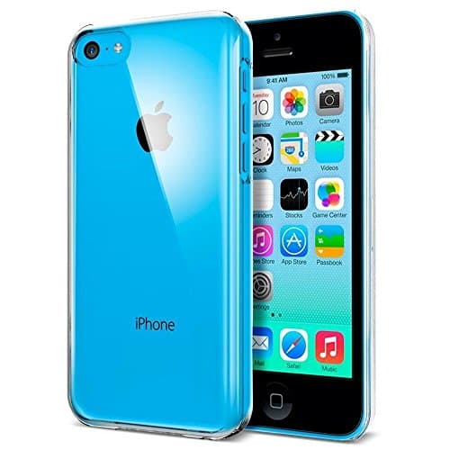 Image of NWNK13® iPhone 5C Crystal Hard Back Case Cover Plus Screen Protector & Polishing Cloth (Crystal Clear)