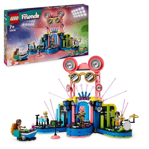 Image of LEGO Friends Heartlake City Music Talent Show Set, Musical Toys for 7+ Year Old Girls, Boys & Kids, with Guitar and Keyboard Instruments, 4 Characters Inc. Andrea, Role-Play Building Toy Gift 42616