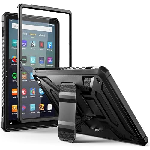 Image of Amazon Fire Max 11 Tablet Case (13th Gen, 2023 Release) - Incompatible with iPad, TrendGate Lightweight Armor Series Cover Built-in Screen Protector with Stand for Kindle Fire Max 11 Tablet - Black