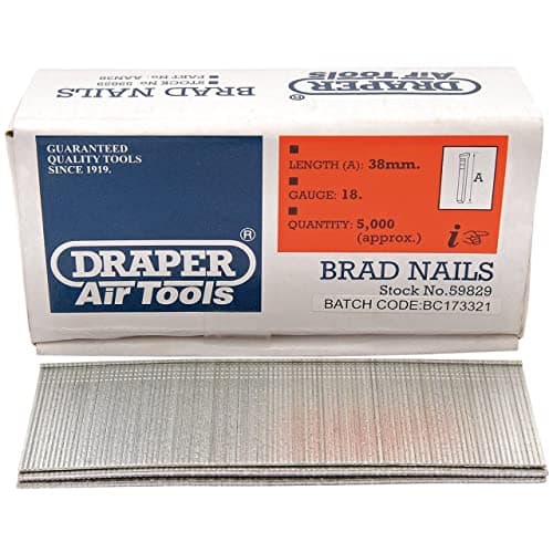 Image of Draper 59829 Brad Nail, 38mm, Pack of 5000