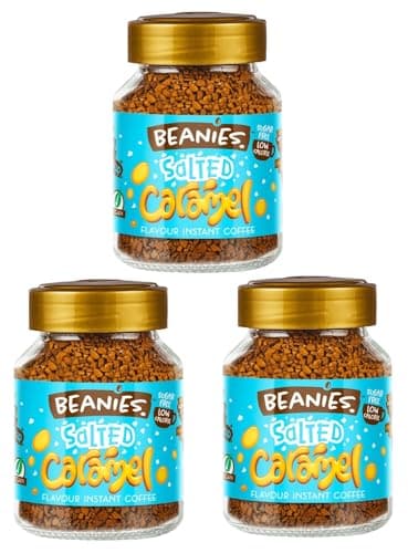 Image of Beanies Salted Caramel Flavoured Instant Coffee 50 g (Pack of 3)