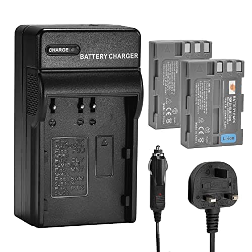 Image of DSTE 2PCS EN-EL3E ENEL3E (2200mAh/7.4V) Rechargeable Li-ion Battery and Charger Kit Compatible with Nikon D30 D50 D70 D80 D90 D100 D200 D300 D300S D700 Camera