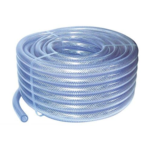Image of 13mm ID 10 Metre Length Clear Braided PVC Hose with Synthetic Reinforcement