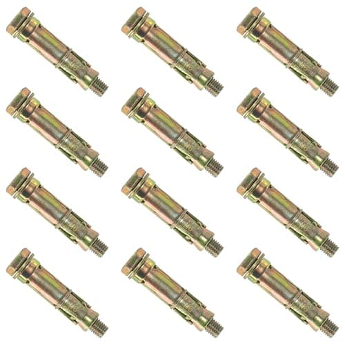 Image of 12 PCS Heavy Duty Expansion Bolts,Shield Anchor Bolts (M6)