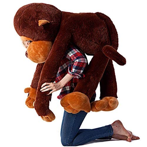 Image of YunNasi Giant Plush Monkey Animal Toys Cuddle Orangutan for Girfriends Children (51 Inches)