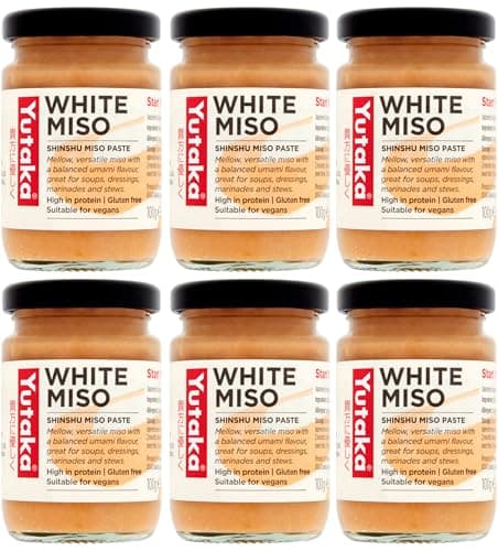 Image of Yutaka White Miso Paste 100g (Pack of 6) | Authentic Shinshu Miso | Rich Umami Flavor for Soups, Marinades & Dressings | Vegan & Gluten-Free