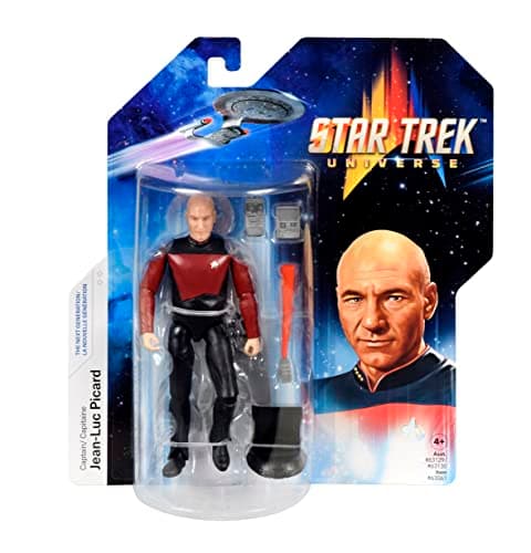 Image of BANDAI Star Trek Figure Captain Jean-Luc Picard | 5'' The Next Generation Action TNG Toy Articulated Gifts And Merchandise, Multicolor, (P63061)