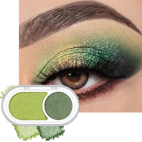 Image of Erinde Dual Color Eyeshadow, Matte & Shimmer Highly Pigmented Eyeshadow Duo, Long-Lasting Blendable, Natural to Glam Eye Makeup Compact for Daily, Party & Travel Looks, #2