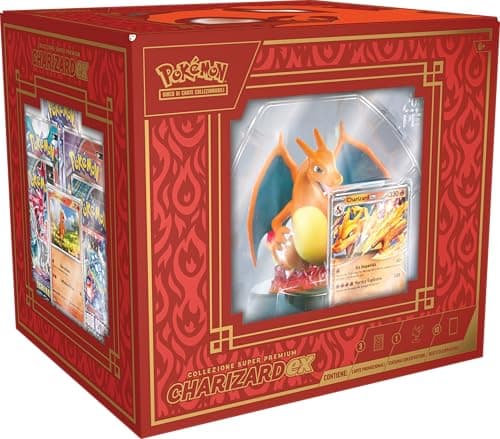 Image of Pokémon TCG: Charizard-ex Super Premium Collection (Three Holographic Promo Cards, One Card Display Figure and 10 Expansion Envelopes)