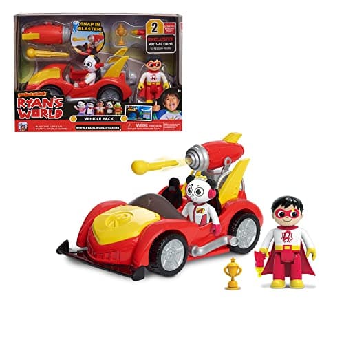 Image of Ryan’s World 7-Piece Vehicle Set with 2 Virtual Codes to Ryan’s Virtual Video Game, Kids Toys for Ages 3 Up by Just Play