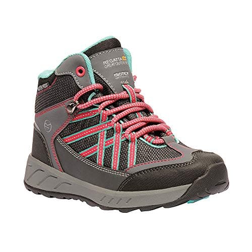 Image of Regatta Girl's Samaris Mid Jnr High Rise Hiking Boots, Granite Duchess, 11 Child UK