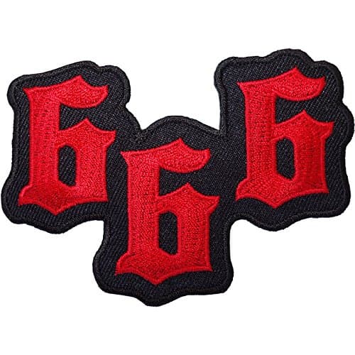Image of 666 Devil Satan Embroidered Iron/Sew On Patch Jeans Coat Bag Fancy Dress Badge
